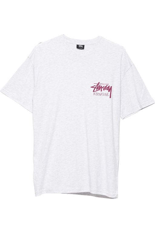 Stussy Mens Solid Stock International T Shirt White - KGPQZ4103